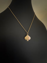 18k Spade Pendant - 2.5 Grams
