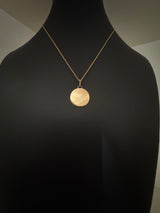 18k Circle Pendant - 4.245 Grams