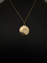 18k Circle Pendant - 4.245 Grams