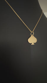 18k Spade Pendant - 2.5 Grams